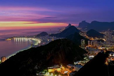Rio De Janeiro Evening Lights