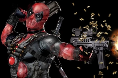 Download Wallpapers 1920x1080 Deadpool, Mask, Gun, Automatic Full ...