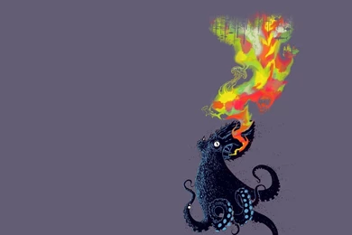 OCTOPUS Sealife Underwater Ocean Sea Art Artwork Psychedelic ...