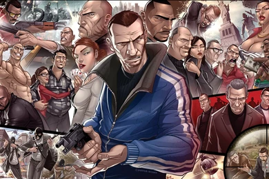 Grand Theft Auto IV Characters Wallpapers