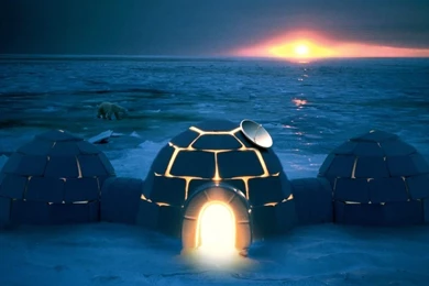 Funny Hi Tech Igloo Arctic Hd Wallpapers   (