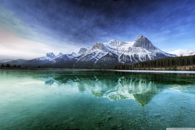 Mountain Lake Scenery HD Desktop Wallpapers : Widescreen : High ...