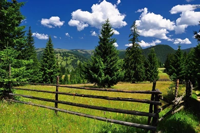 Fence In The Mountains Wallpapers   Nature Wallpapers