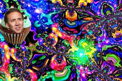 Nicolas Cage TRIPPY CUPCAKE WALLPAPER By Star dome On DeviantArt
