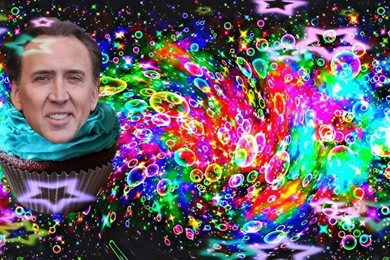 Nicolas Cage TRIPPY CUPCAKE WALLPAPER By Star dome On DeviantArt