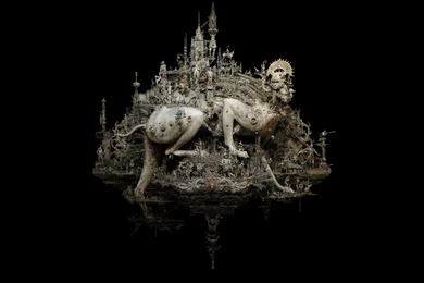 Sculptures Babylon Kris Kuksi Black Backgrounds Beasts Wallpapers ...