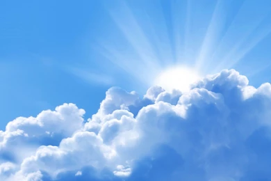 Blue Sunny Sky Wallpapers
