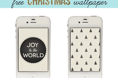 24 Free Graphic Christmas iPhone Wallpapers   Lines Across
