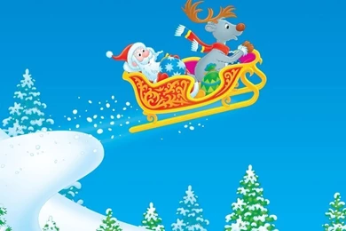 Santa Claus Cartoon HD Desktop Wallpapers : Widescreen : High ...