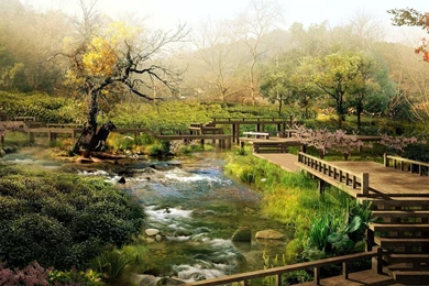 Japan Digital Landscape Hd Wide Wallbestcom   Your HD Wallpapers ...