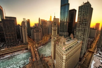 Large Cities In The World Chicago HD Desktop Wallpapers