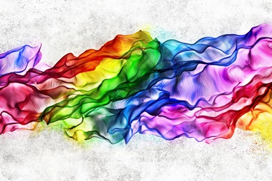 Download Wallpapers 3840x2160 Silk, Colorful, Neon, Rainbow, Folds ...