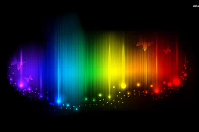 Neon Lines, Sparkles And Butterflies Wallpapers   Digital Art ...