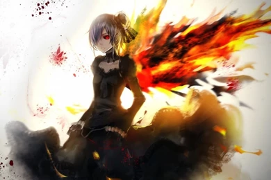 Download Wallpapers 1366x768 Anime, Tokyo Ghoul, Kirishima Touka ...