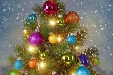 Tap Image For More Christmas Wallpapers! Christmas Tree iPhone ...