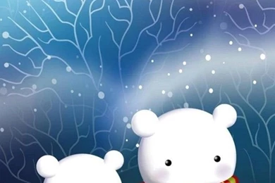 Wallpapers Iphone 6 Christmas White Puppets Snow 4 7 Inches   750 X ...