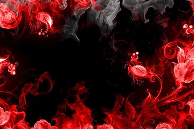Download Wallpapers 1920x1080 Abstraction, Red, Smoke, Black Full ...