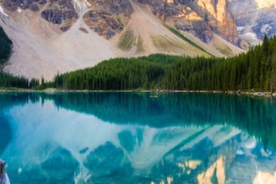 Download Wallpapers 750x1334 Canada, Mountains, Lake, Stub, Trees ...