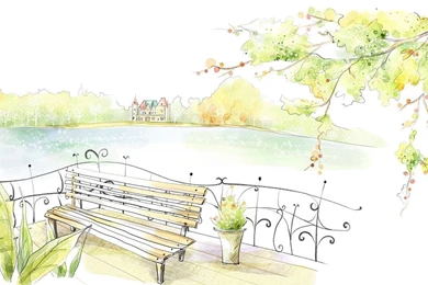 Art Drawing : Romantic Scene Of The Seasons 1280x800 Wallpapers 28 ...