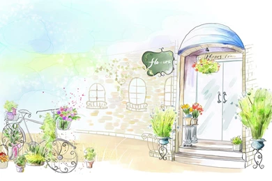 Art Drawing : Romantic Scene Of The Seasons 1920x1200 Wallpapers 26 ...