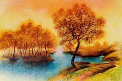 1600x900 Landscape Drawing Wallpapers