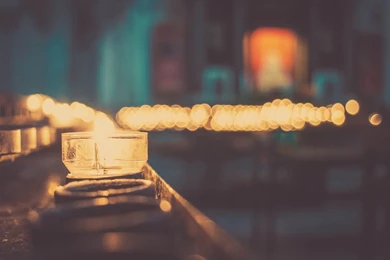 Candles lights photo   Magic4Walls.com