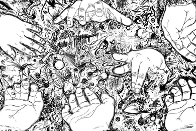 Hands Drawing HD Desktop Wallpapers : High Definition : Mobile