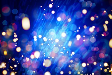 Wallpapers Lights, Blau, Bokeh