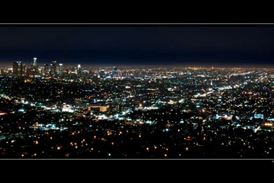 Los Angeles Skyline At Night Wallpapers / Desktop Backgrounds 1920 X ...