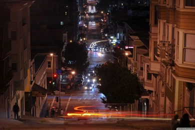 San Francisco At Night, California HD Desktop Wallpapers : High ...