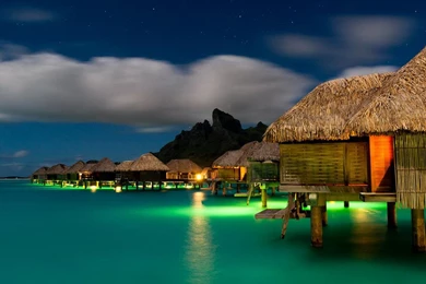 Bora Bora At Night   (