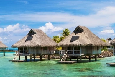 Bora Bora Bungalows HD Desktop Wallpapers : Widescreen : Fullscreen ...