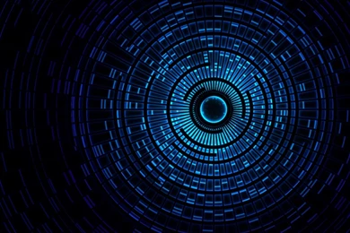 Download Wallpapers 2048x2048 Abstraction, Passage, Light, Black ...