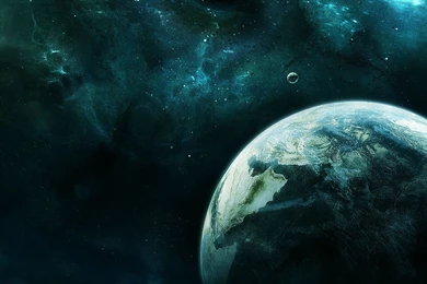 3D Space Scene iPad 3,4 & Air Wallpapers