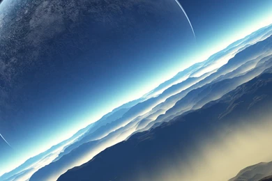 3D Space Scene iPad 3,4 & Air Wallpapers