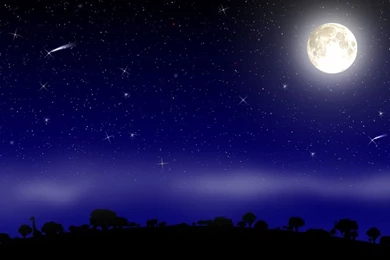 Moon White Night Wallpapers HD