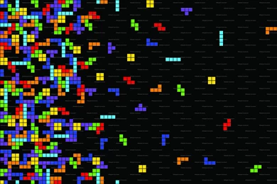 Tetris Fabric, Wallpapers & Gift Wrap   Spoonflower