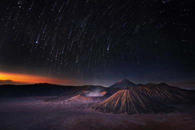 Stars Shooting Stars Universe Night Mountains Sky Space Star ...