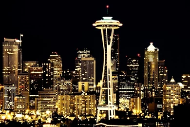 Skylines Seattle City Lights Wallpapers