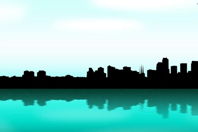 Seattle Skyline, Water, City, Building, Usa, Washington, Vector ...