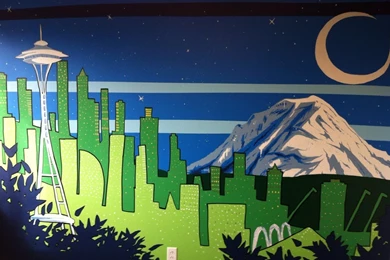 Seattle Skyline Wall Mural By Frokid02 On DeviantArt