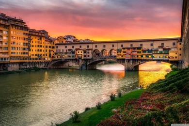 Ponte Vecchio Arch Bridge, Florence, Italy HD Desktop Wallpapers ...