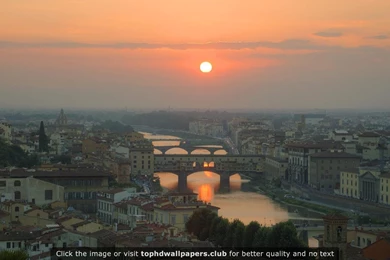 Sunset In Florence Italy 4K Or HD Wallpapers For Your PC, Mac Or ...