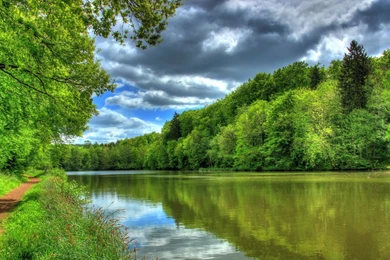 Download Wallpapers 1920x1080 River, Germany, Tropic Landscape ...