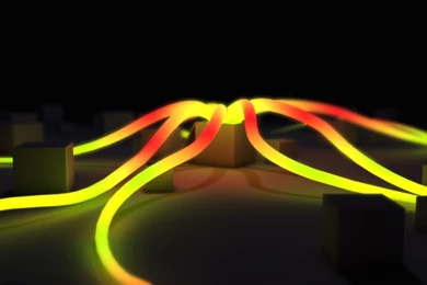 Bright Visual Lights Yellow And Orange Desktop Backgrounds Abstract ...