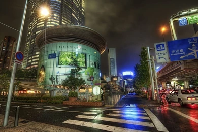 Download Wallpapers 1920x1080 Japan, Street, Road, Night ...