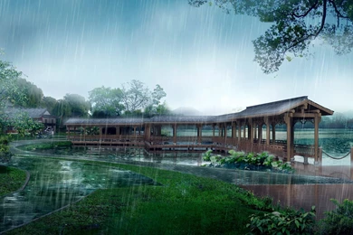 Japan Digital Rain Fall Www.wallbest.com   1530279