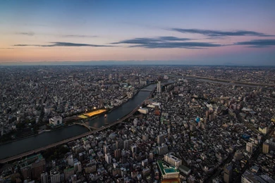 Download Wallpapers 1920x1080 Japan, Tokyo, Top View, Panorama Full ...