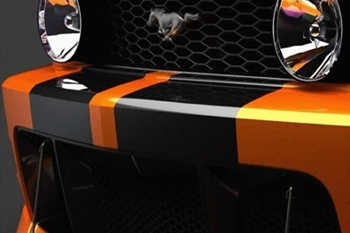 Orange Mustang iPhone 5 Wallpapers (640x1136)