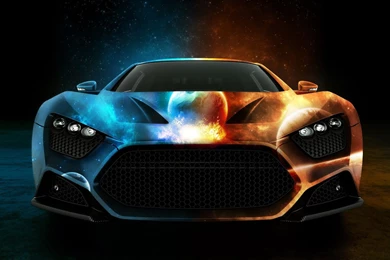 Creative Space Planet Pattern Car Wallpapers
